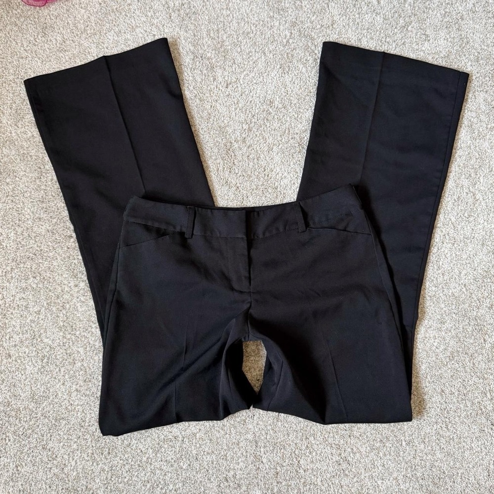 Y2K Star City Black Low Rise Bootcut Trousers — Size 3